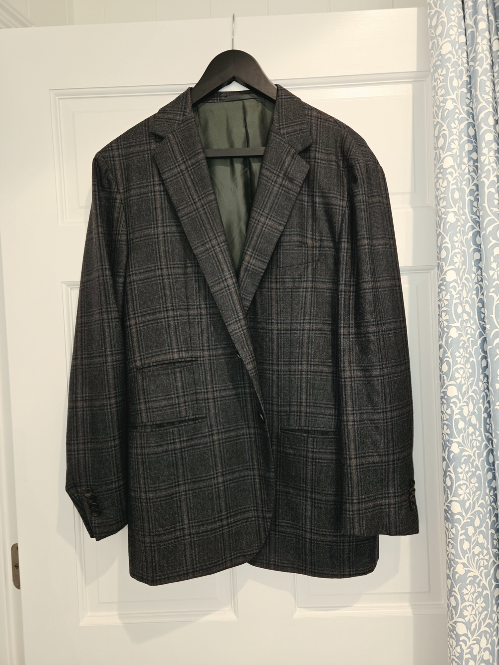 Sid Mashburn Dark Gray Plaid Sport Coat